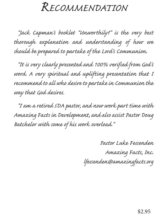 Unworthily Recommended